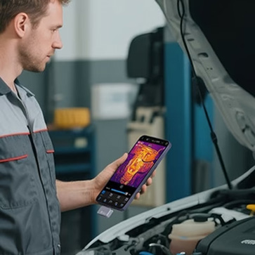 thermal master for automotive investigation